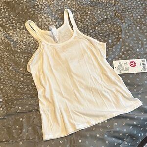 NWT Lululemon Athletica Hold Tight Thin Strap Racerback Tank white size 8
